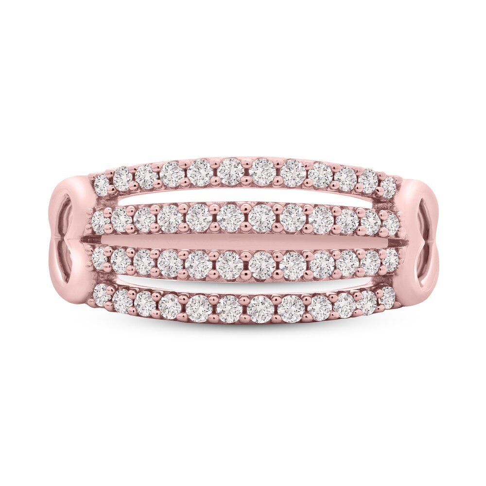 Diamond Ring 1/2 ct tw Round 10K Rose Gold ccRZUzvh Diamond Ring 1/2 ct tw Round 10K Rose Gold ccRZUzvh