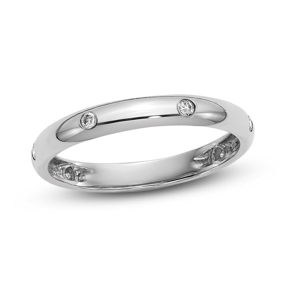 Diamond Ring 1/10 ct tw Round 14K White Gold cf3vktMW Diamond Ring 1/10 ct tw Round 14K White Gold cf3vktMW