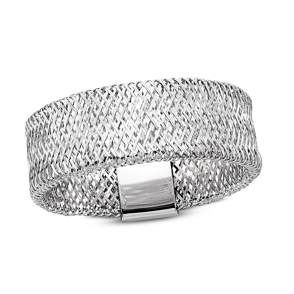 Polished Stretch Ring 14K White Gold choKD2eQ Polished Stretch Ring 14K White Gold choKD2eQ