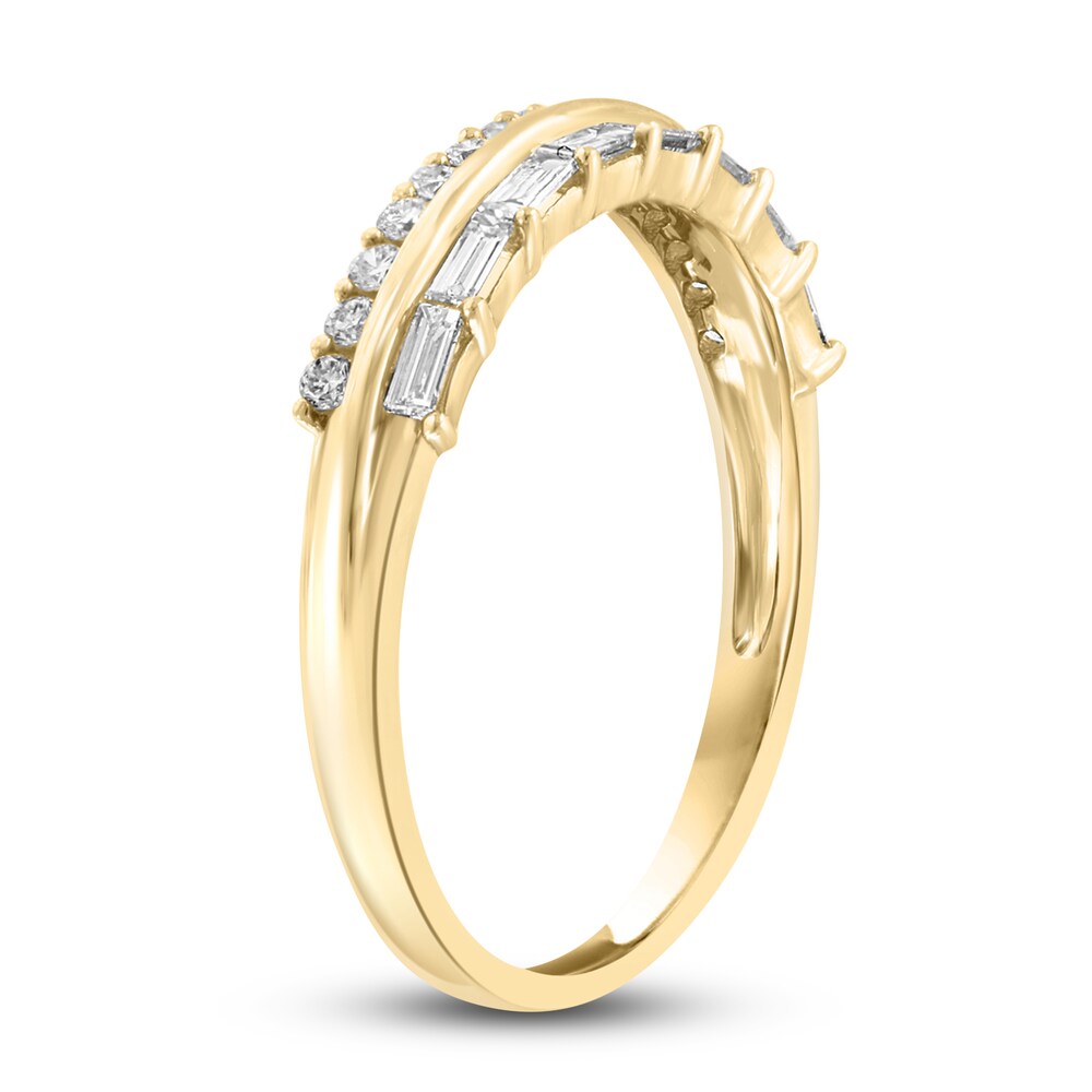 LALI Jewels Diamond Ring 3/8 ct tw Round/Baguette 14K Yellow Gold cnDpBVRz LALI Jewels Diamond Ring 3/8 ct tw Round/Baguette 14K Yellow Gold cnDpBVRz
