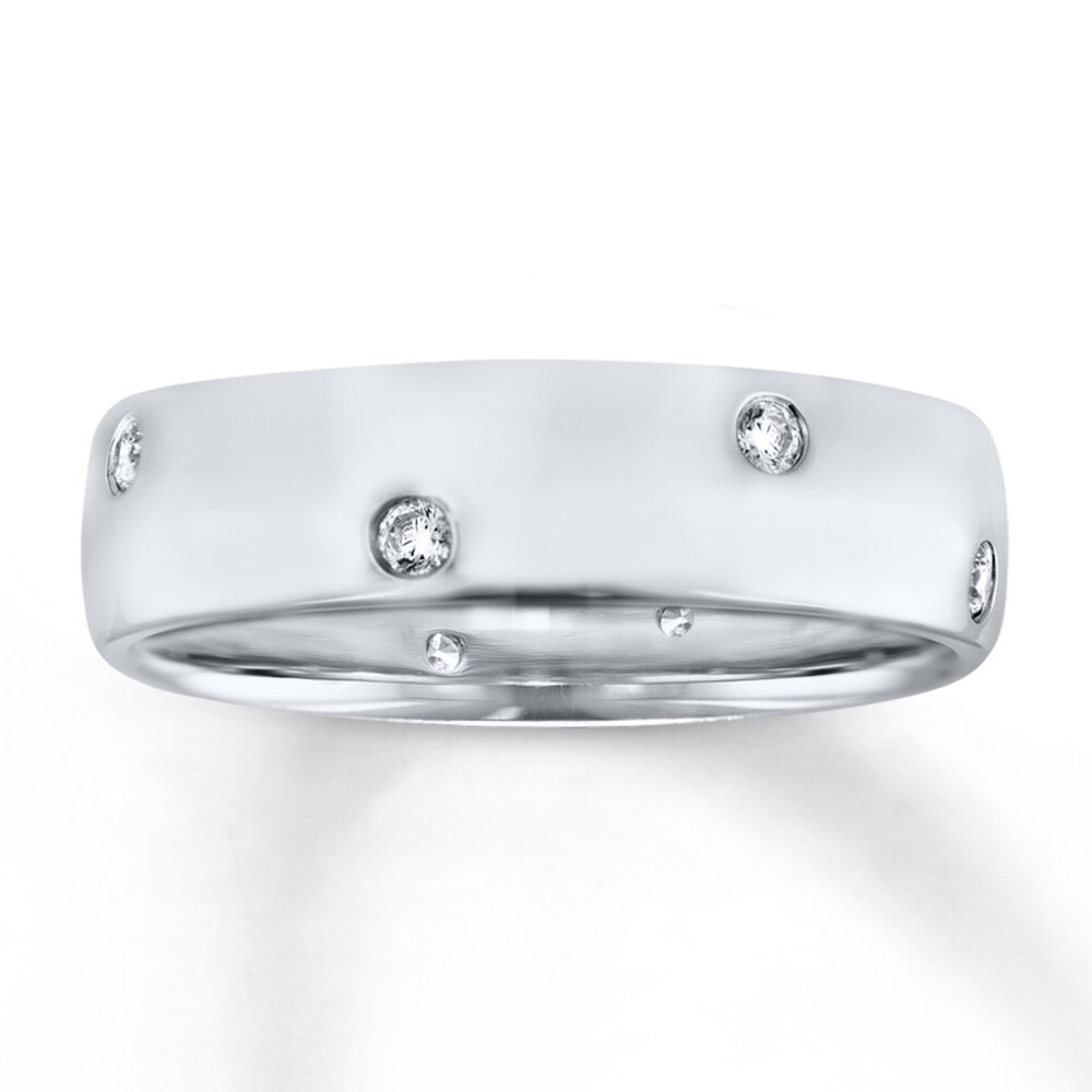 6mm Wedding Band 1/5 ct tw Diamonds 14K White Gold co2gEYD4 6mm Wedding Band 1/5 ct tw Diamonds 14K White Gold co2gEYD4