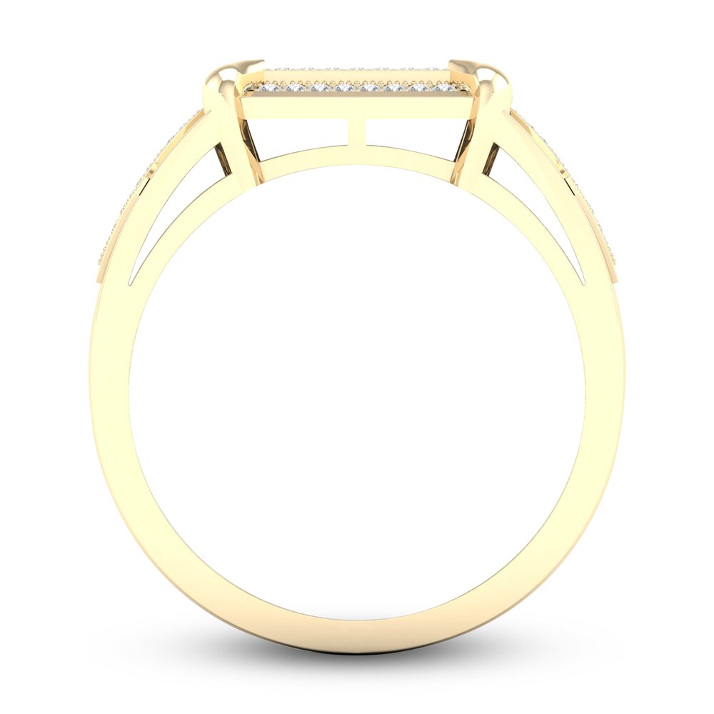 Men\'s Diamond Ring 1/4 ct tw Round 10K Yellow Gold crWEwyVP