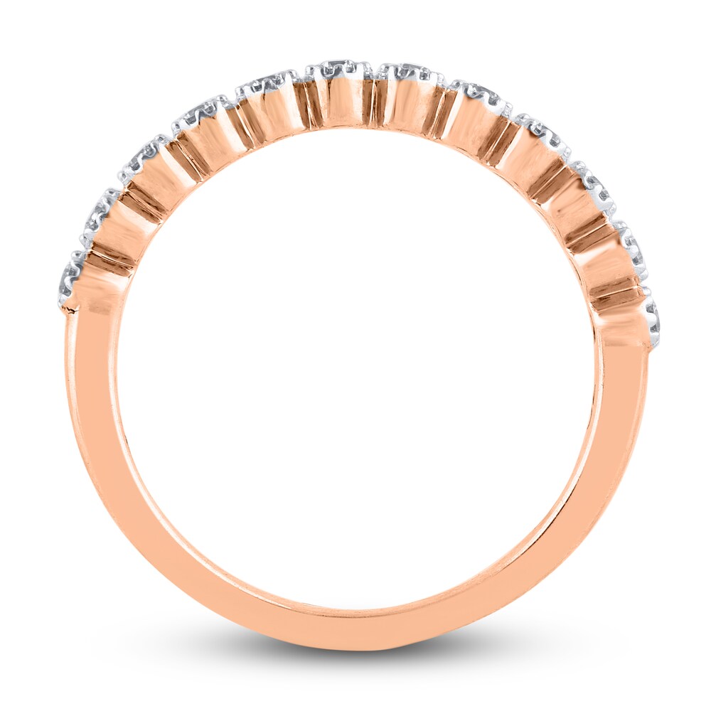 Diamond Wedding Band 1/5 ct tw Round 14K Rose Gold crlDwUN2 Diamond Wedding Band 1/5 ct tw Round 14K Rose Gold crlDwUN2