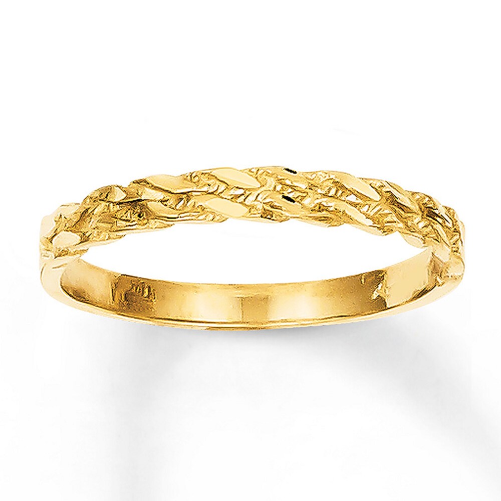 Rope Braid Ring 14K Yellow Gold csesO9xi Rope Braid Ring 14K Yellow Gold csesO9xi