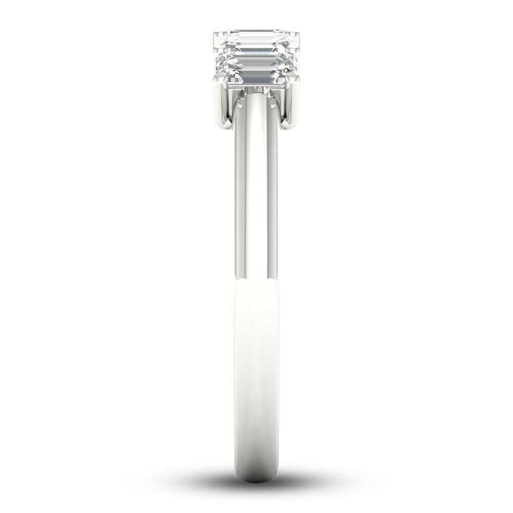 Diamond 5-Stone Anniversary Band 1 ct tw Emerald Platinum dFncPyE6 Diamond 5-Stone Anniversary Band 1 ct tw Emerald Platinum dFncPyE6