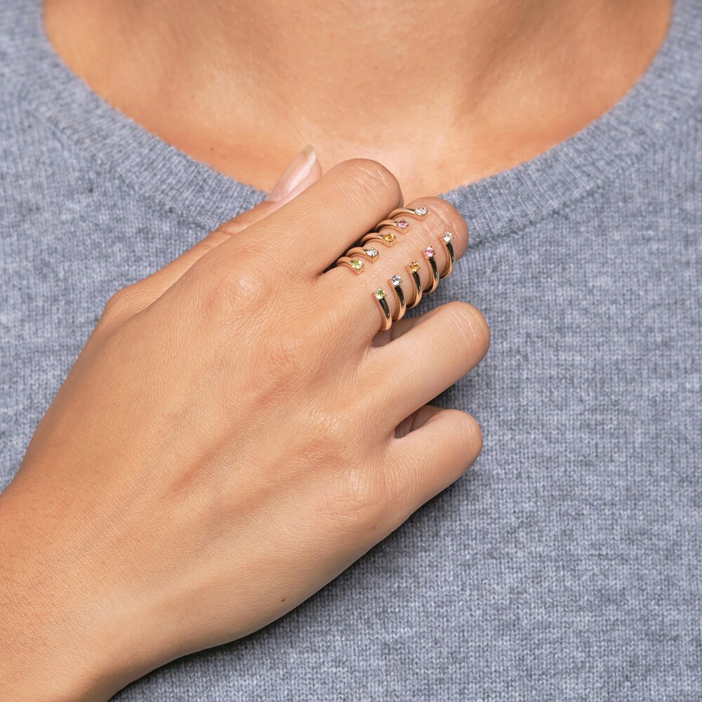 Juliette Maison Natural White Sapphire Cuff Ring 10K Rose Gold dJUBWjWi Juliette Maison Natural White Sapphire Cuff Ring 10K Rose Gold dJUBWjWi