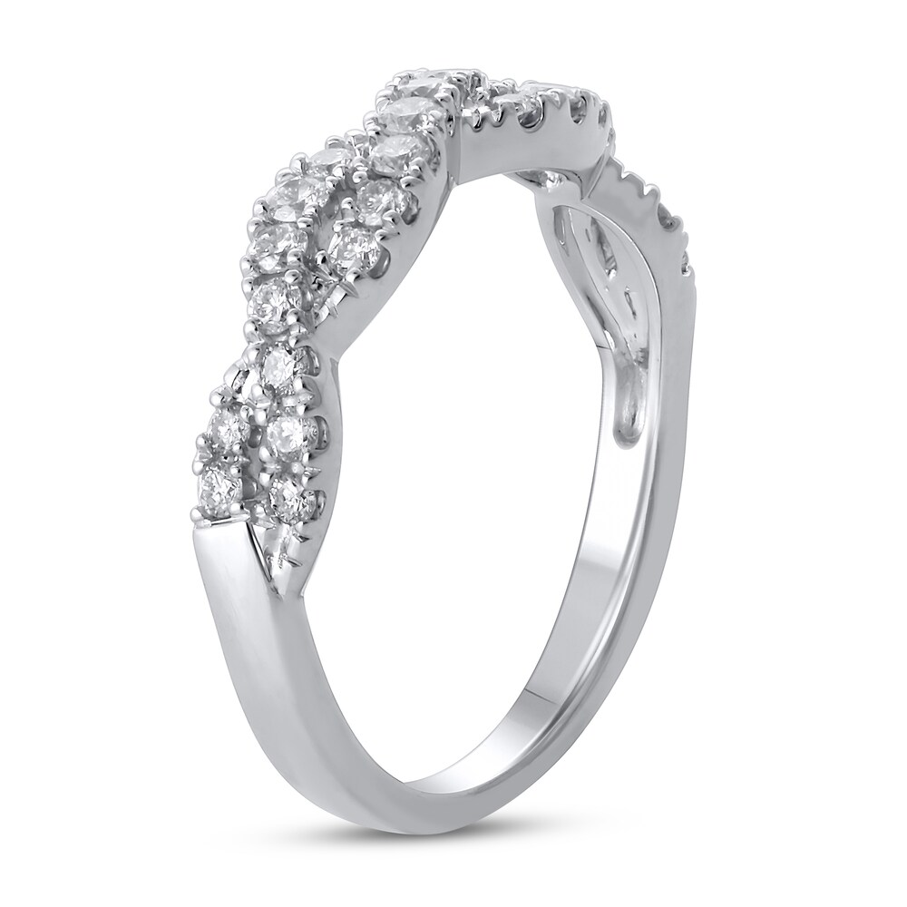 Diamond Anniversary Ring 1/2 ct tw Round 10K White Gold dK61K6Qa Diamond Anniversary Ring 1/2 ct tw Round 10K White Gold dK61K6Qa