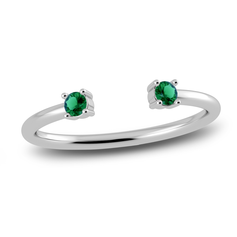 Juliette Maison Natural Emerald Cuff Ring 10K White Gold dN4NGd6t Juliette Maison Natural Emerald Cuff Ring 10K White Gold dN4NGd6t
