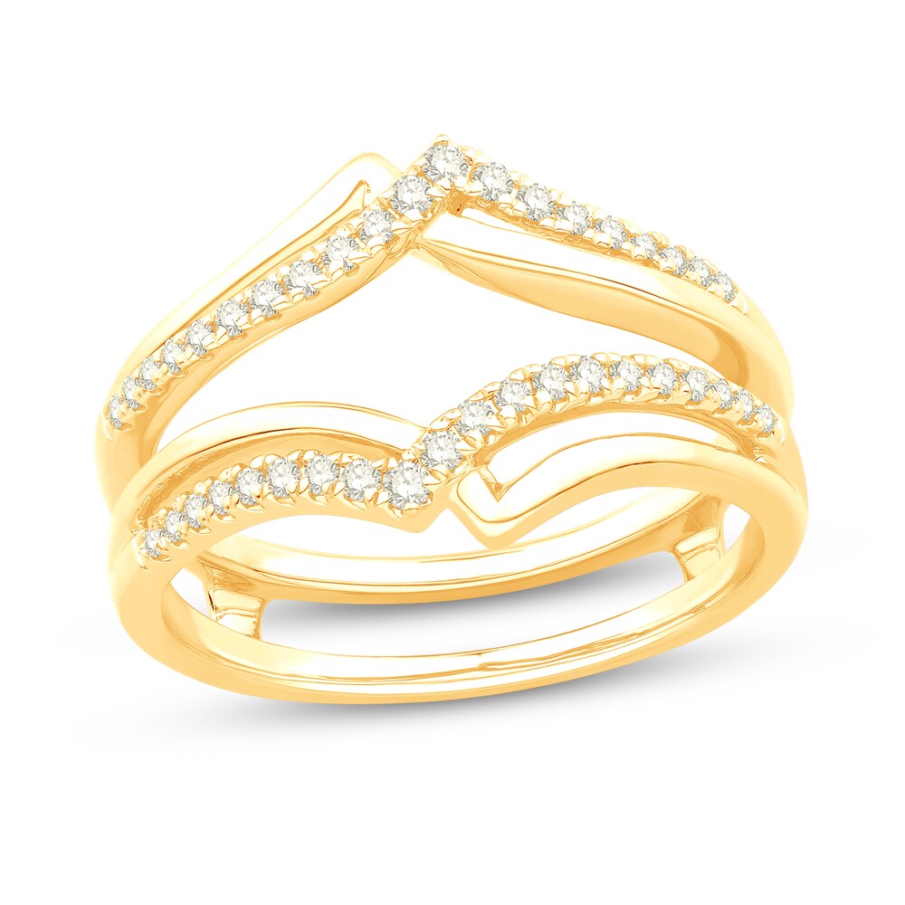 Diamond Enhancer Ring 1/4 ct tw Round 14K Yellow Gold dNW5Gl2a Diamond Enhancer Ring 1/4 ct tw Round 14K Yellow Gold dNW5Gl2a
