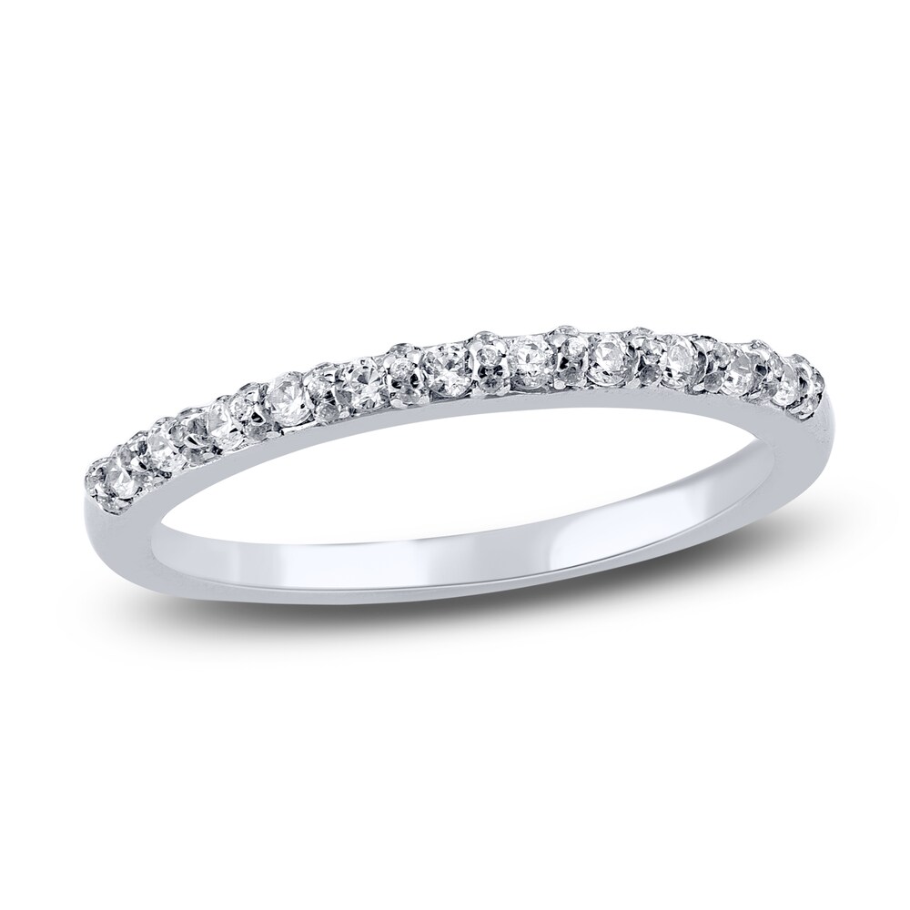 Diamond Wedding Band 1/4 ct tw Round 14K White Gold dPiDvsAD Diamond Wedding Band 1/4 ct tw Round 14K White Gold dPiDvsAD