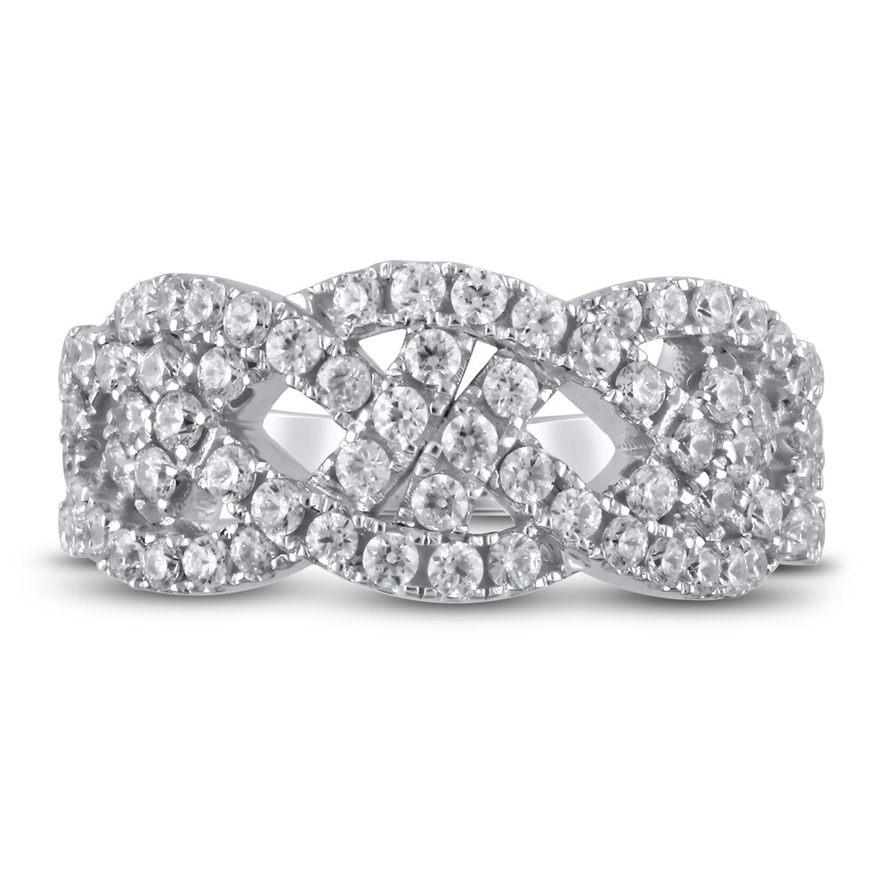 Diamond Anniversary Ring 1 ct tw Round 14K White Gold dSMmNrs4 Diamond Anniversary Ring 1 ct tw Round 14K White Gold dSMmNrs4