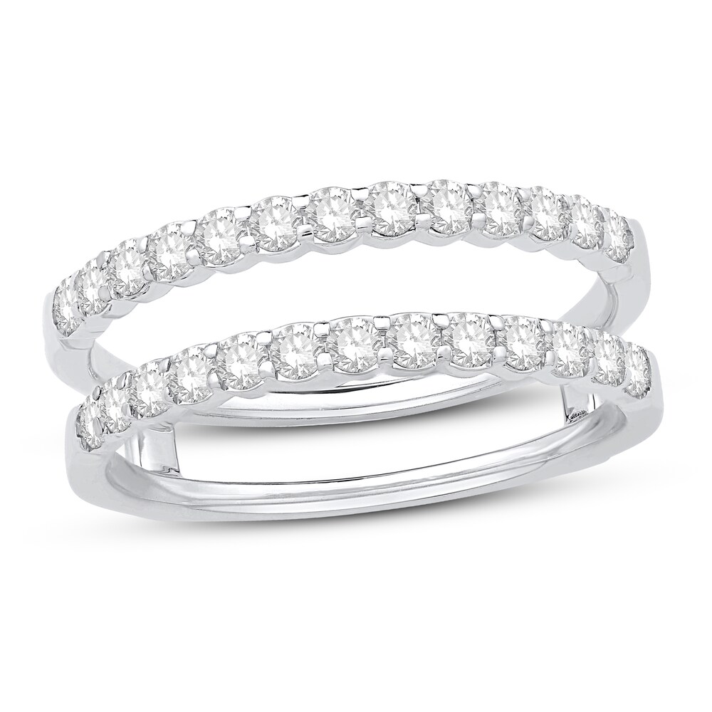Diamond Insert Ring 1/2 ct tw Round 14K White Gold dT9FX3ZO Diamond Insert Ring 1/2 ct tw Round 14K White Gold dT9FX3ZO