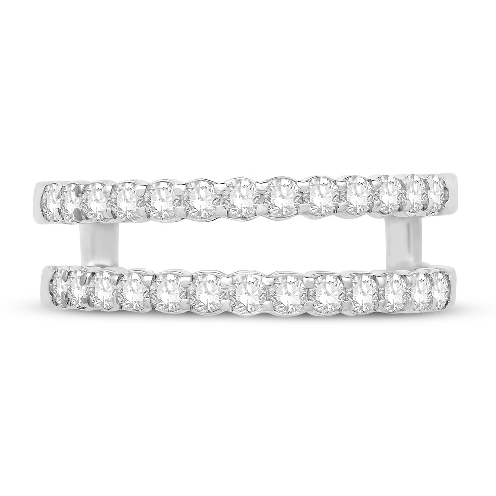 Diamond Insert Ring 1/2 ct tw Round 14K White Gold dT9FX3ZO Diamond Insert Ring 1/2 ct tw Round 14K White Gold dT9FX3ZO