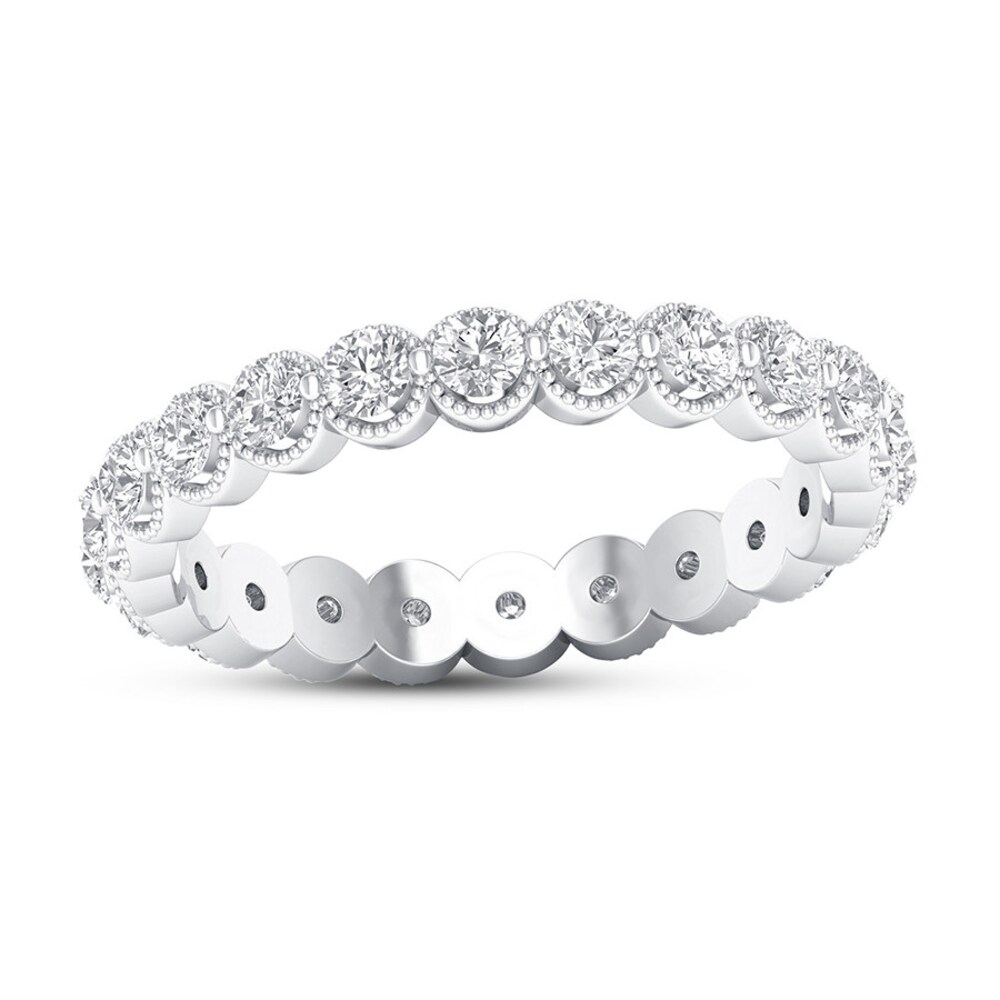 Diamond Eternity Band 1 ct tw Round 14K White Gold dX61bzMn Diamond Eternity Band 1 ct tw Round 14K White Gold dX61bzMn