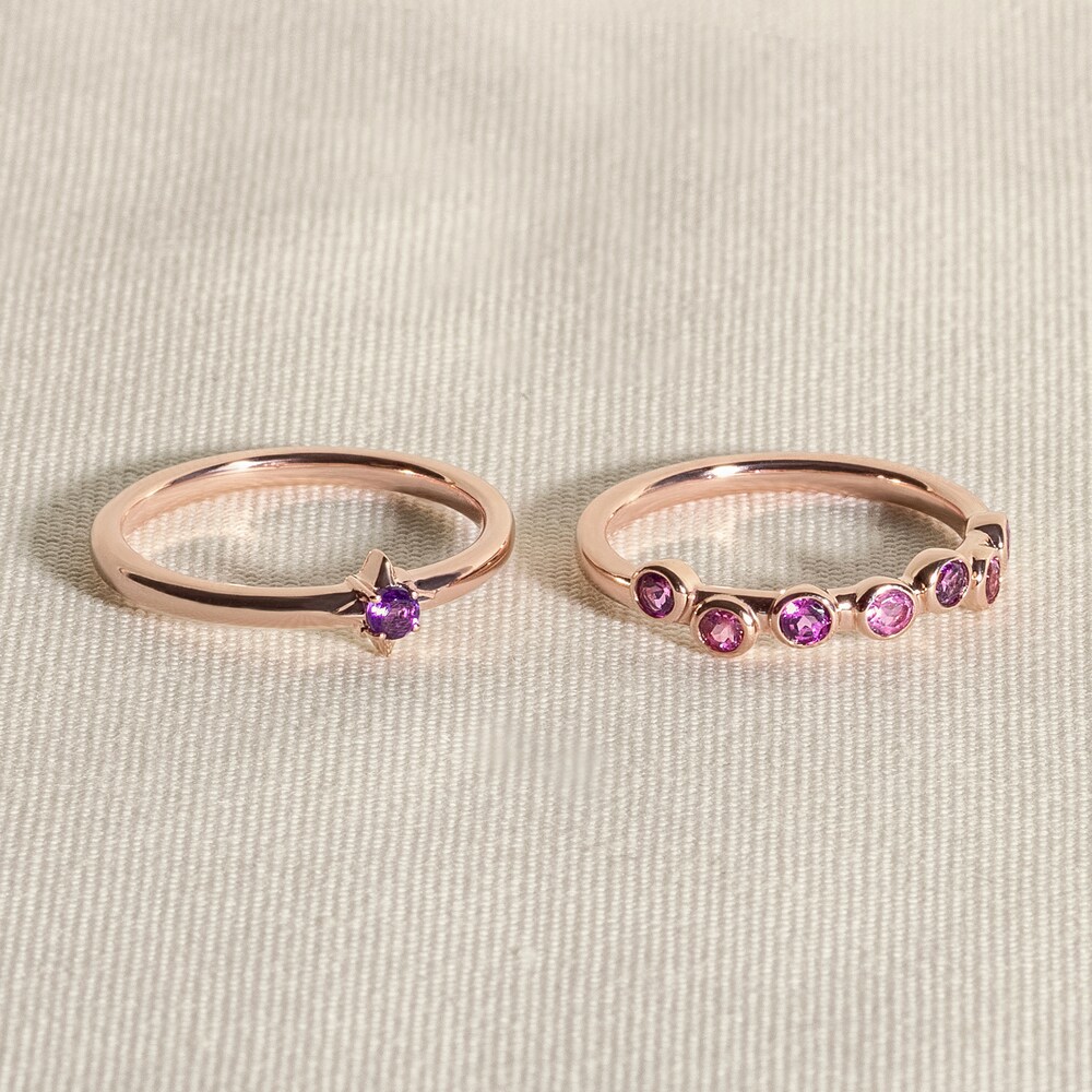 Juliette Maison Natural Ruby & Natural Amethyst Ring 10K Rose Gold ddu843Ky Juliette Maison Natural Ruby & Natural Amethyst Ring 10K Rose Gold ddu843Ky