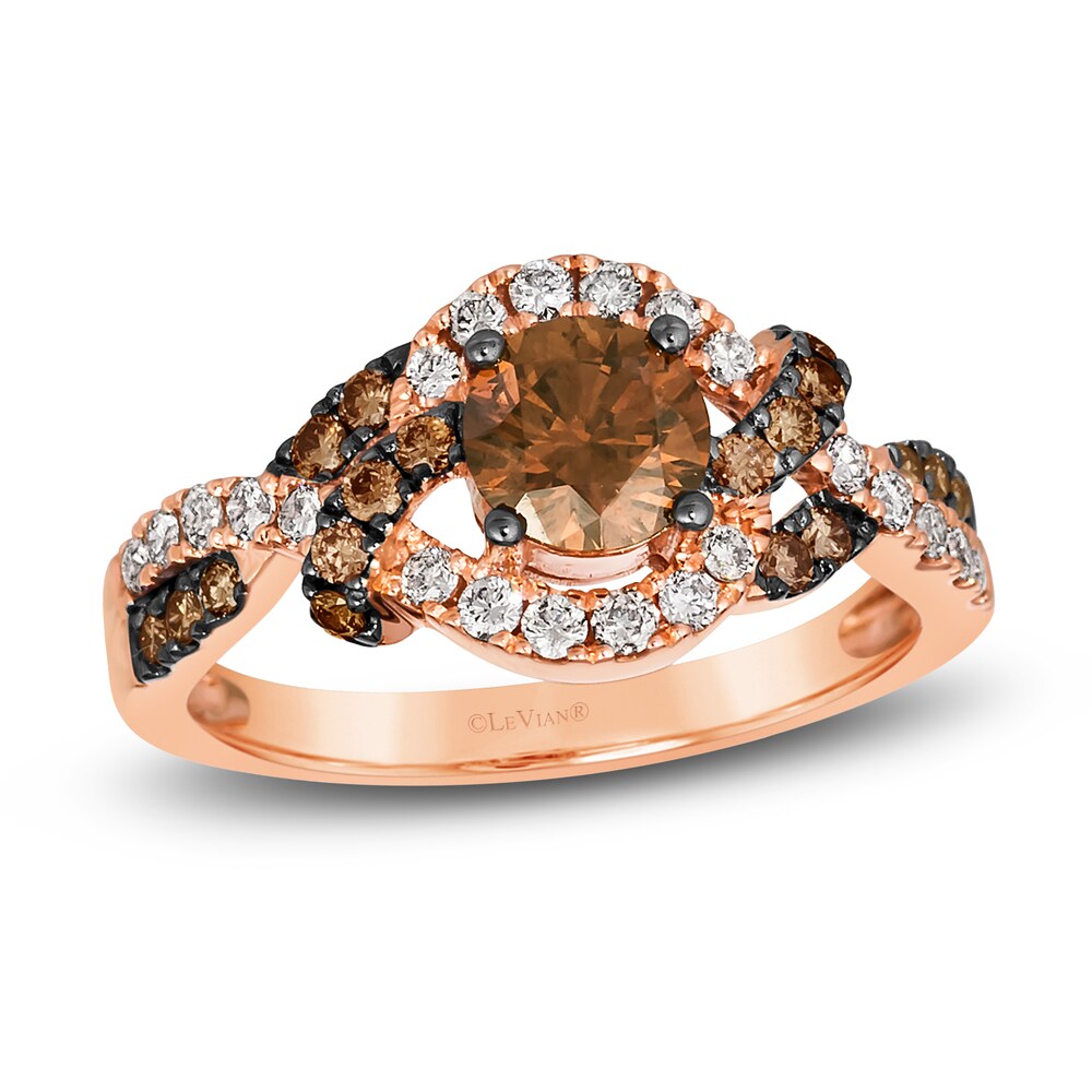 Le Vian Wrapped In Chocolate Diamond Ring 1-1/5 ct tw Round 14K Strawberry Gold dgvMKjbv Le Vian Wrapped In Chocolate Diamond Ring 1-1/5 ct tw Round 14K Strawberry Gold dgvMKjbv