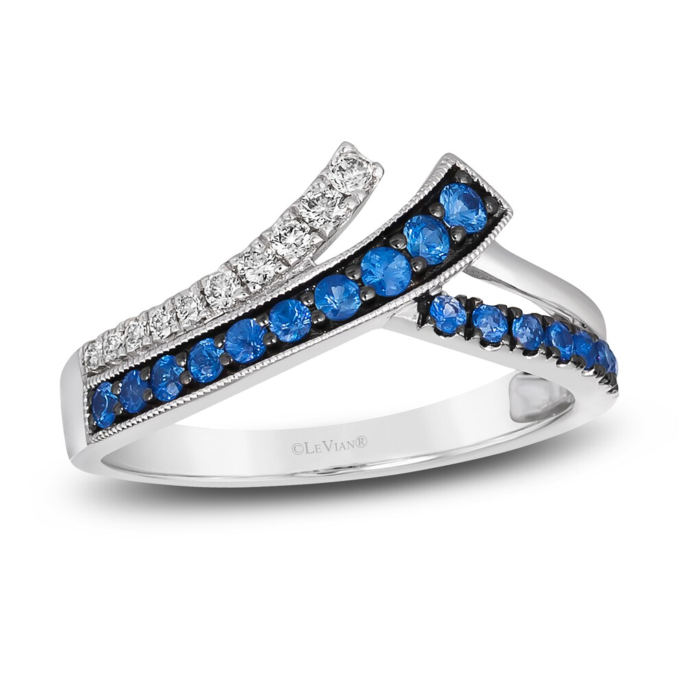 Le Vian Natural Blue Sapphire Ring 1/10 ct tw Diamonds 14K Vanilla Gold dhTiHGIy Le Vian Natural Blue Sapphire Ring 1/10 ct tw Diamonds 14K Vanilla Gold dhTiHGIy