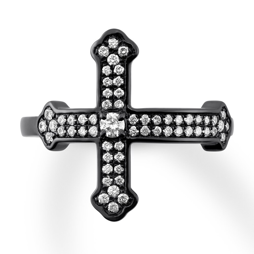 House of Virtruve Ring 1/3 carat tw Diamonds Black Ruthenium-Plated Sterling Silver djacIxKe House of Virtruve Ring 1/3 carat tw Diamonds Black Ruthenium-Plated Sterling Silver djacIxKe