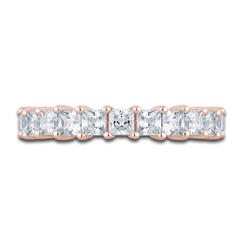 Pnina Tornai Diamond Eternity Ring 2-3/4 ct tw Princess 14K Rose Gold do3g7FnD