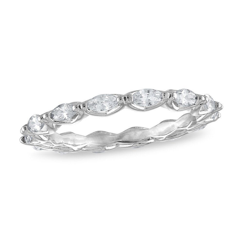 Diamond Eternity Band 1 ct tw Marquise-cut 14K White Gold dqo2M4lL Diamond Eternity Band 1 ct tw Marquise-cut 14K White Gold dqo2M4lL