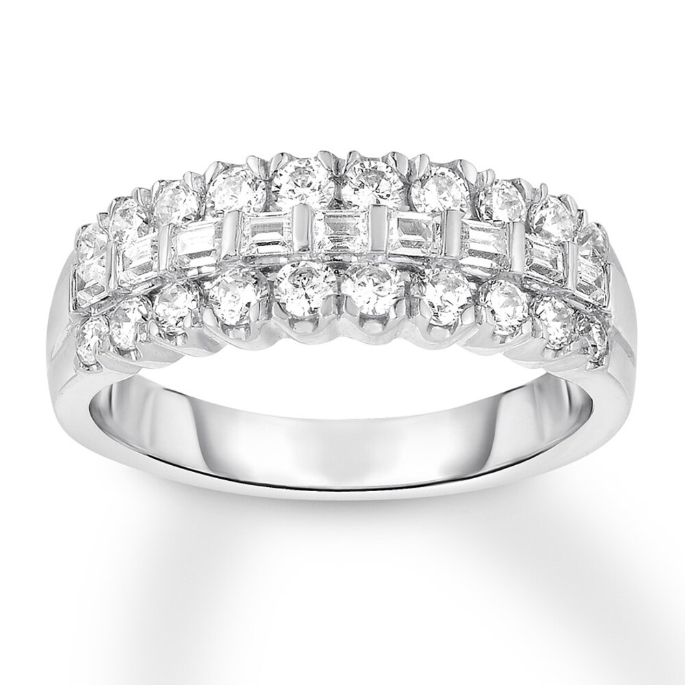 Diamond Ring 1 carat tw Baguette/Round 14K White Gold dxVAaq5P Diamond Ring 1 carat tw Baguette/Round 14K White Gold dxVAaq5P