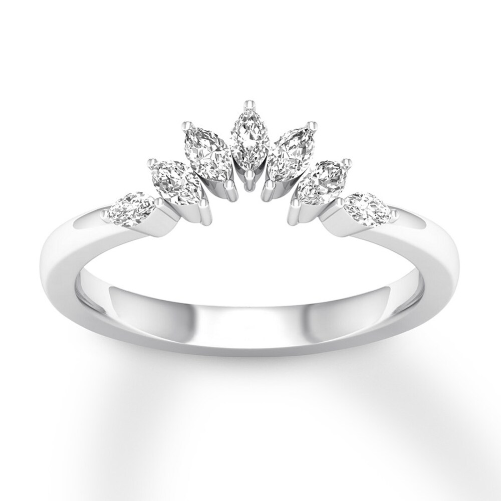 Diamond Contour Ring 1/3 carat tw Marquise 14K White Gold e5K0zamj Diamond Contour Ring 1/3 carat tw Marquise 14K White Gold e5K0zamj