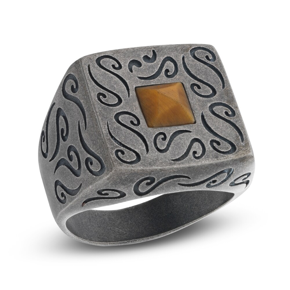 Marco Dal Maso Ara Men's Natural Tigers Eye Ring Sterling Silver e8sBL4t6 Marco Dal Maso Ara Men's Natural Tigers Eye Ring Sterling Silver e8sBL4t6