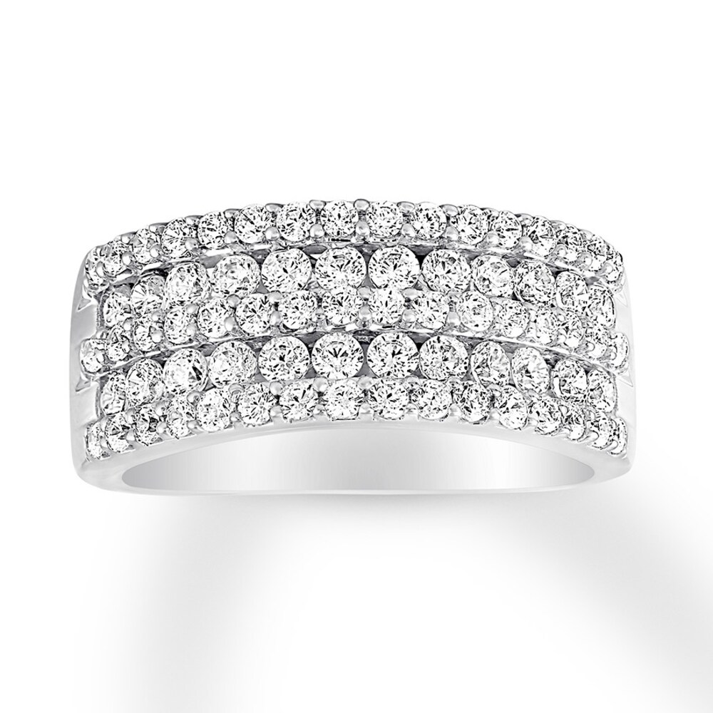 Diamond Anniversary Band 1-1/4 cttw Ideal-cut 18K White Gold eA00anAD Diamond Anniversary Band 1-1/4 cttw Ideal-cut 18K White Gold eA00anAD