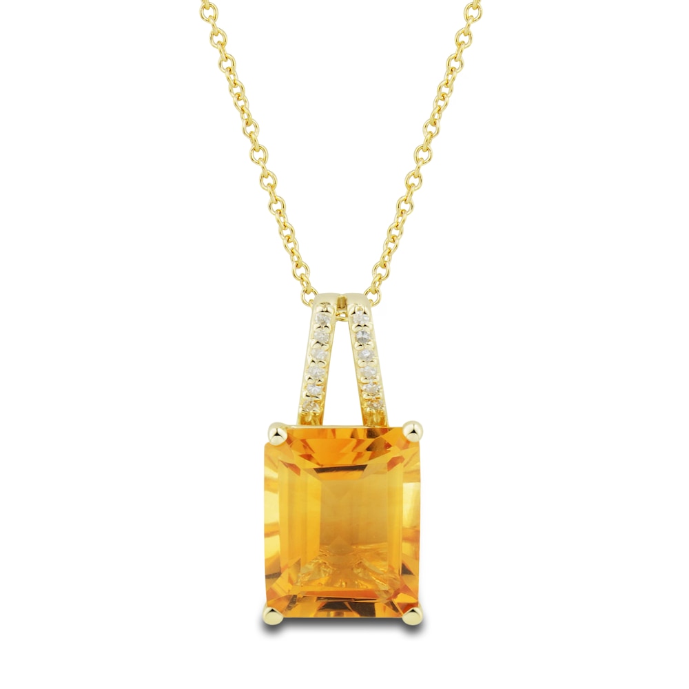 Natural Citrine Ring, Earring & Necklace Set 1/5 ct tw Emerald 10K Yellow Gold eFkc1D7f Natural Citrine Ring, Earring & Necklace Set 1/5 ct tw Emerald 10K Yellow Gold eFkc1D7f