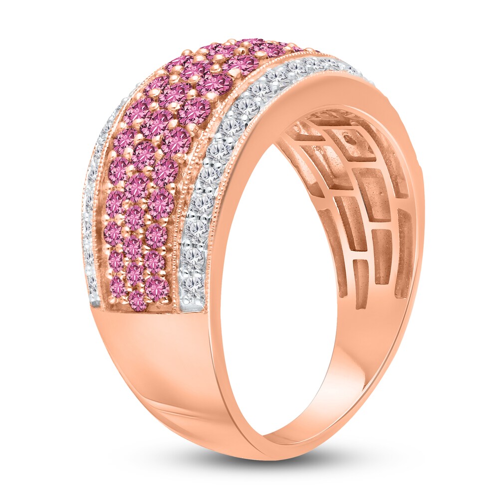 Kallati Natural Pink Sapphire Ring 3/8 ct tw Diamonds 14K Rose Gold eJY7qm2G Kallati Natural Pink Sapphire Ring 3/8 ct tw Diamonds 14K Rose Gold eJY7qm2G