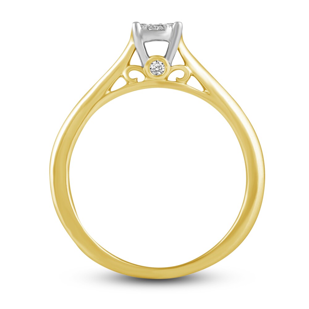 Diamond Engagement Ring 1/5 ct tw Round 14K Yellow Gold eKgkbUDk Diamond Engagement Ring 1/5 ct tw Round 14K Yellow Gold eKgkbUDk