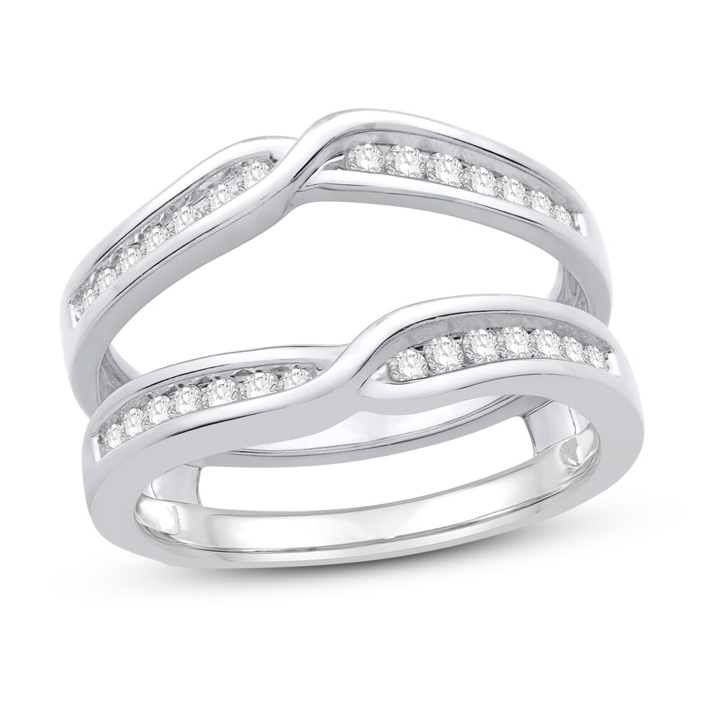 Diamond Enhancer Ring 1/3 ct tw Round 14K White Gold enLlilWP Diamond Enhancer Ring 1/3 ct tw Round 14K White Gold enLlilWP