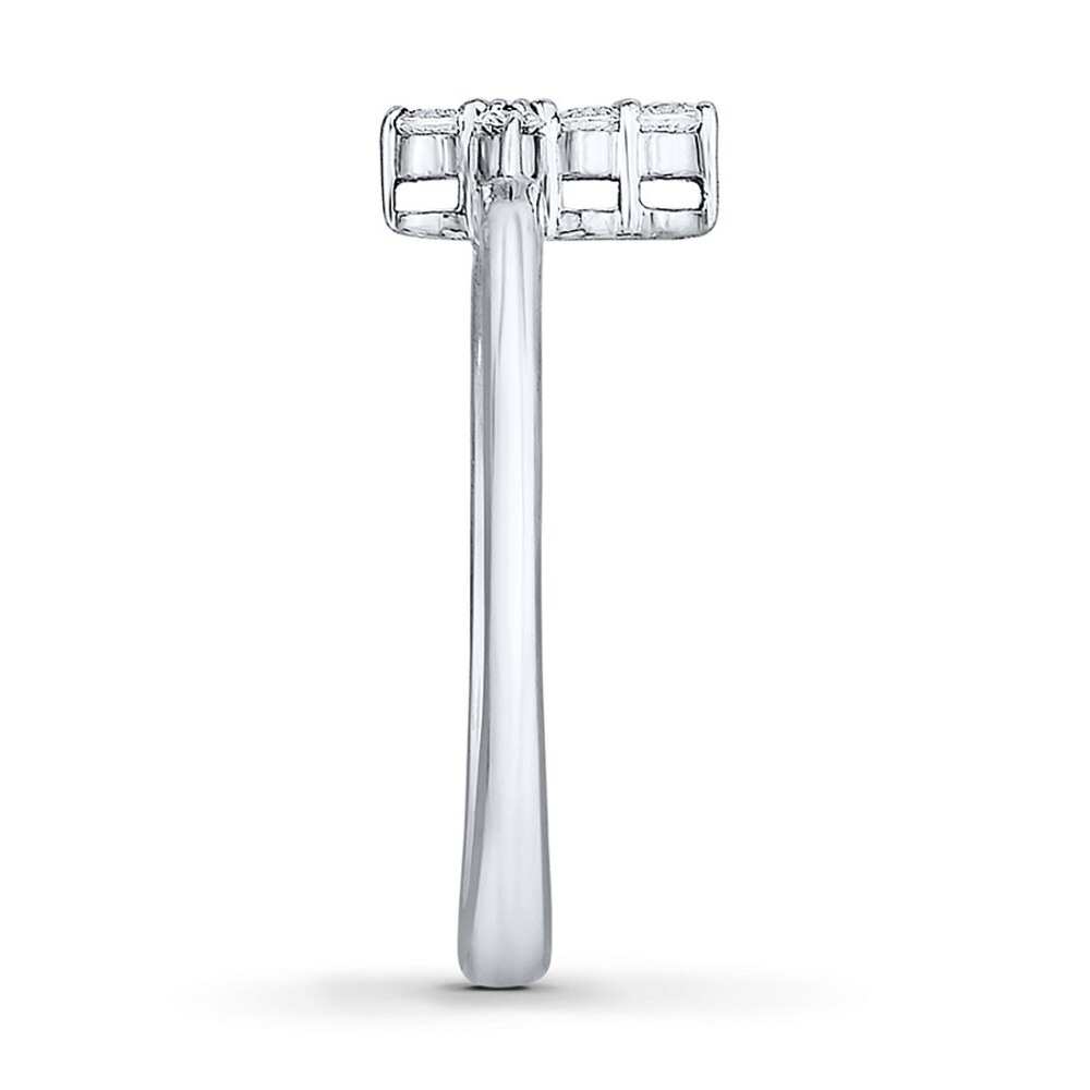 Diamond Cross Ring 1/6 ct tw Round 14K White Gold eo8Qo3vB Diamond Cross Ring 1/6 ct tw Round 14K White Gold eo8Qo3vB