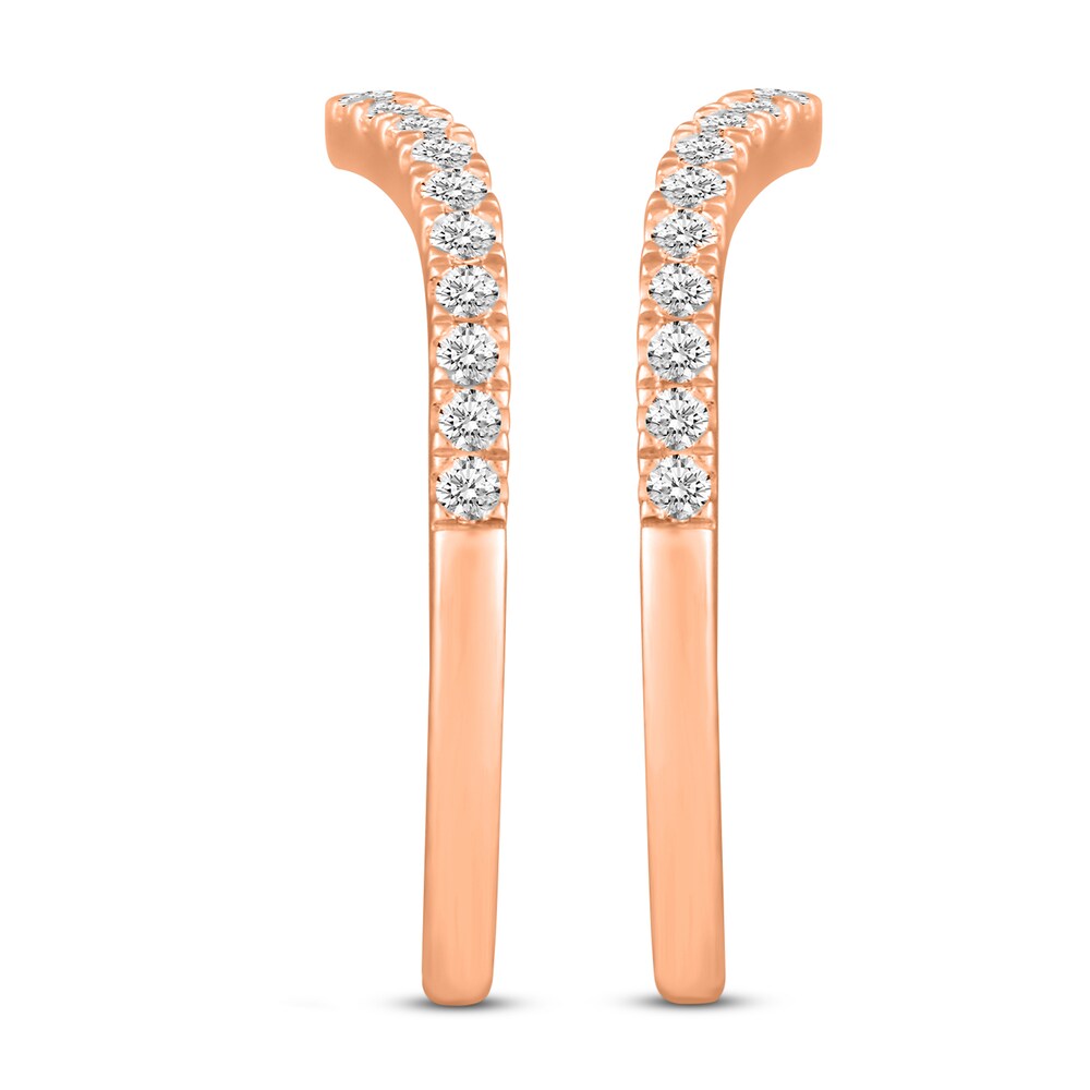 Diamond Double Wedding Band Set 1/2 ct tw 14K Rose Gold eqXdXbZl Diamond Double Wedding Band Set 1/2 ct tw 14K Rose Gold eqXdXbZl