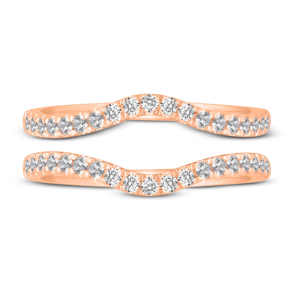 Diamond Double Wedding Band Set 1/2 ct tw 14K Rose Gold eqXdXbZl Diamond Double Wedding Band Set 1/2 ct tw 14K Rose Gold eqXdXbZl
