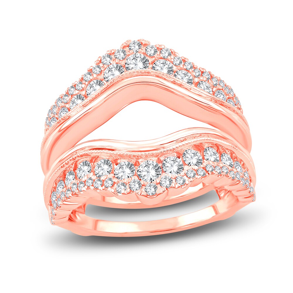 Lab-Created Diamond Enhancer Band 1-1/4 ct tw Round 14K Rose Gold eyvvQiXv Lab-Created Diamond Enhancer Band 1-1/4 ct tw Round 14K Rose Gold eyvvQiXv