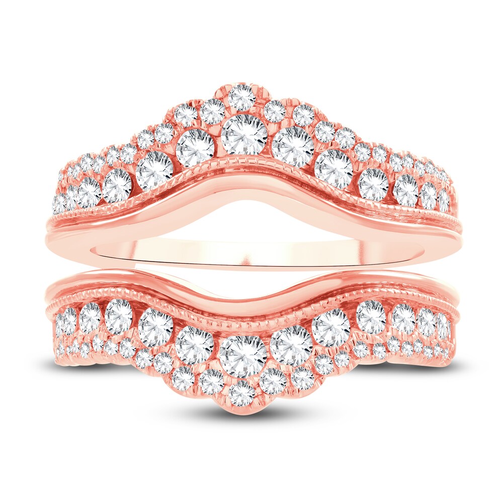 Lab-Created Diamond Enhancer Band 1-1/4 ct tw Round 14K Rose Gold eyvvQiXv Lab-Created Diamond Enhancer Band 1-1/4 ct tw Round 14K Rose Gold eyvvQiXv