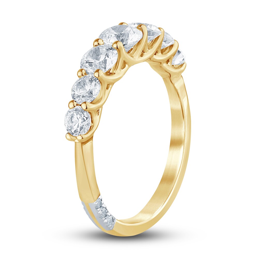 Pnina Tornai Lab-Created Diamond Anniversary Band 1-1/2 ct tw Round 14K Yellow Gold f92Zcs5N Pnina Tornai Lab-Created Diamond Anniversary Band 1-1/2 ct tw Round 14K Yellow Gold f92Zcs5N