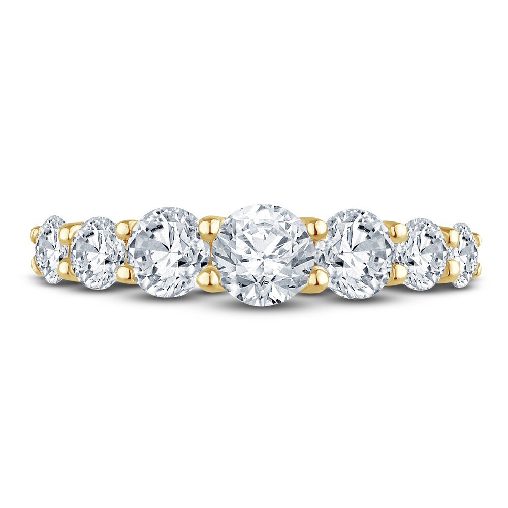 Pnina Tornai Lab-Created Diamond Anniversary Band 1-1/2 ct tw Round 14K Yellow Gold f92Zcs5N Pnina Tornai Lab-Created Diamond Anniversary Band 1-1/2 ct tw Round 14K Yellow Gold f92Zcs5N