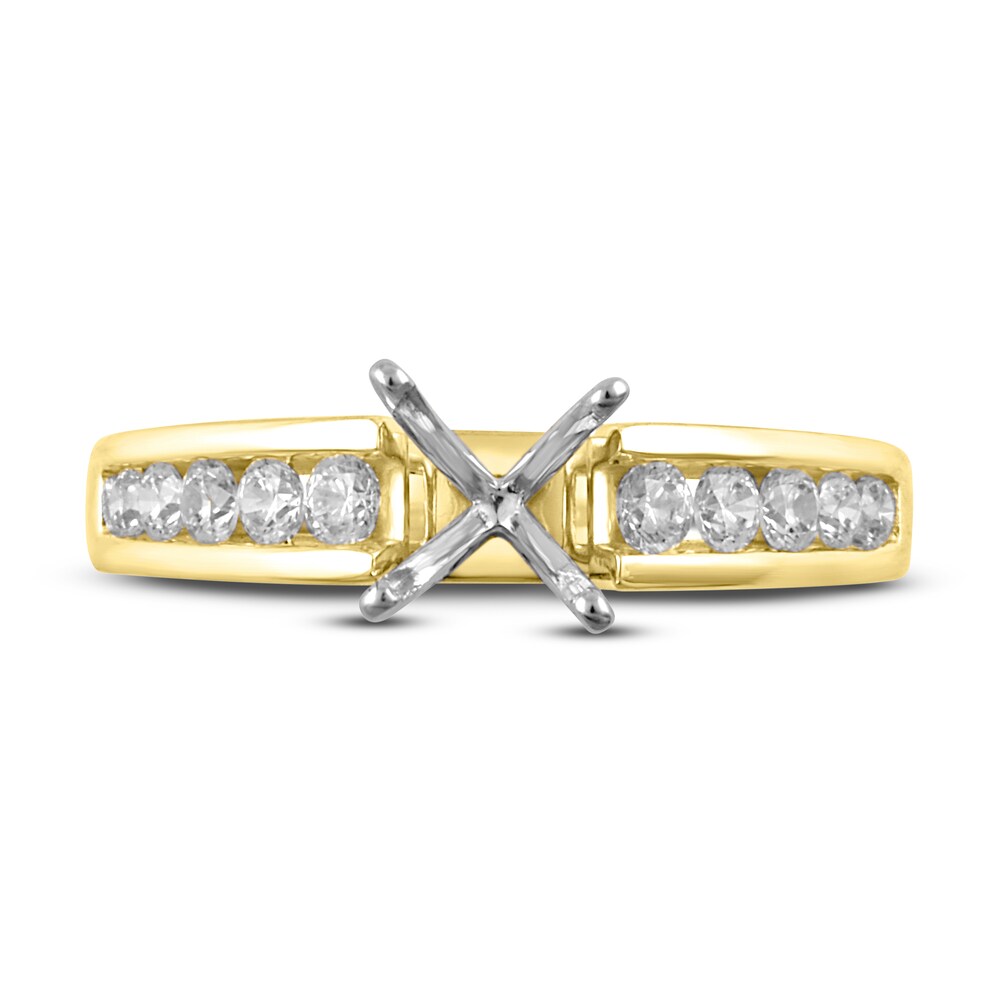 Diamond Ring Setting 1/2 ct tw Round 14K Yellow Gold fWHeRwiT Diamond Ring Setting 1/2 ct tw Round 14K Yellow Gold fWHeRwiT