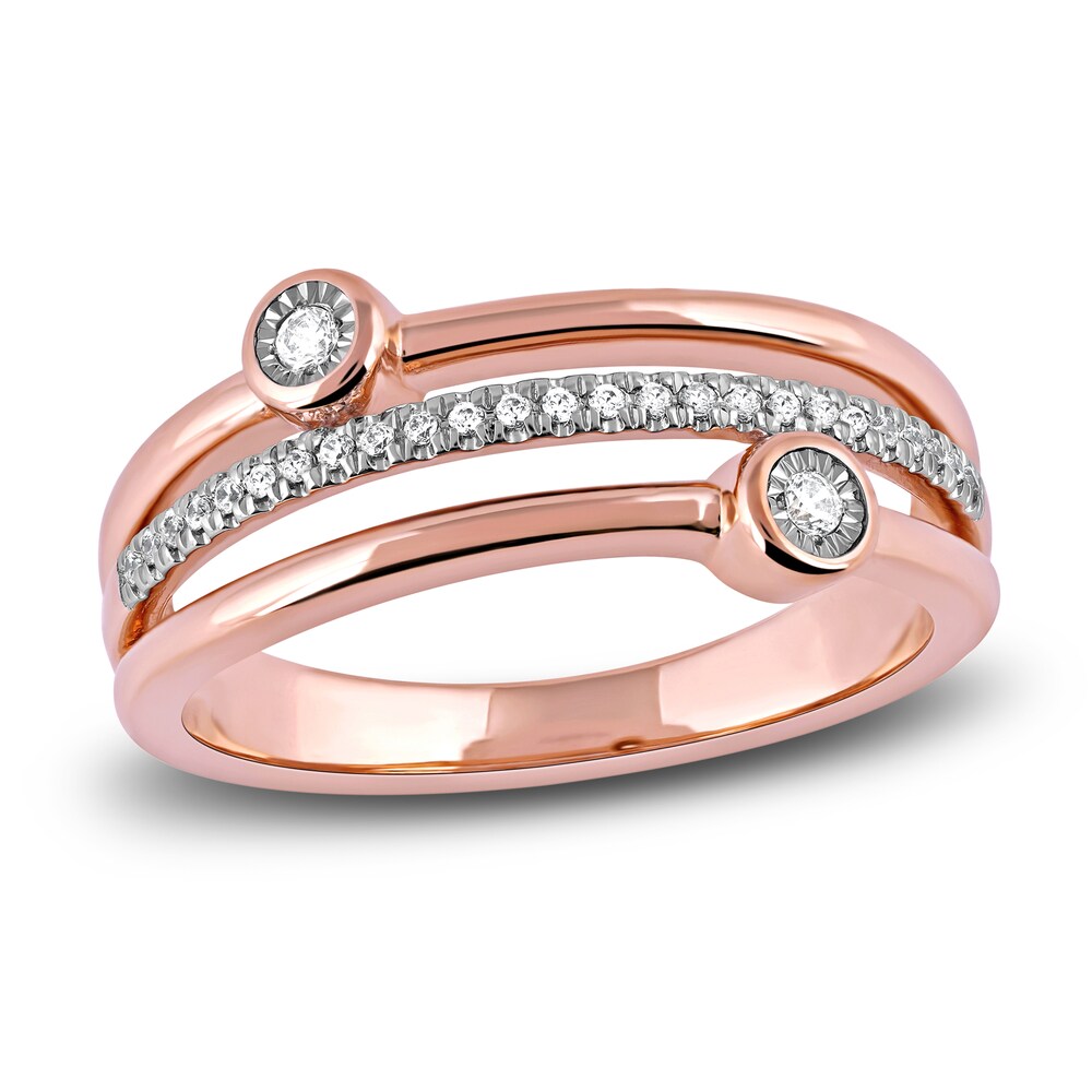 Diamond Stackable Ring 1/8 ct tw Round 14K Rose Gold fXWC0uku Diamond Stackable Ring 1/8 ct tw Round 14K Rose Gold fXWC0uku