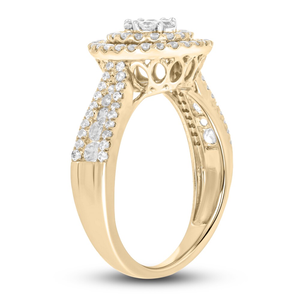 Diamond Ring 7/8 ct tw Round 14K Yellow Gold/Rhodium fZ8xAHZG Diamond Ring 7/8 ct tw Round 14K Yellow Gold/Rhodium fZ8xAHZG