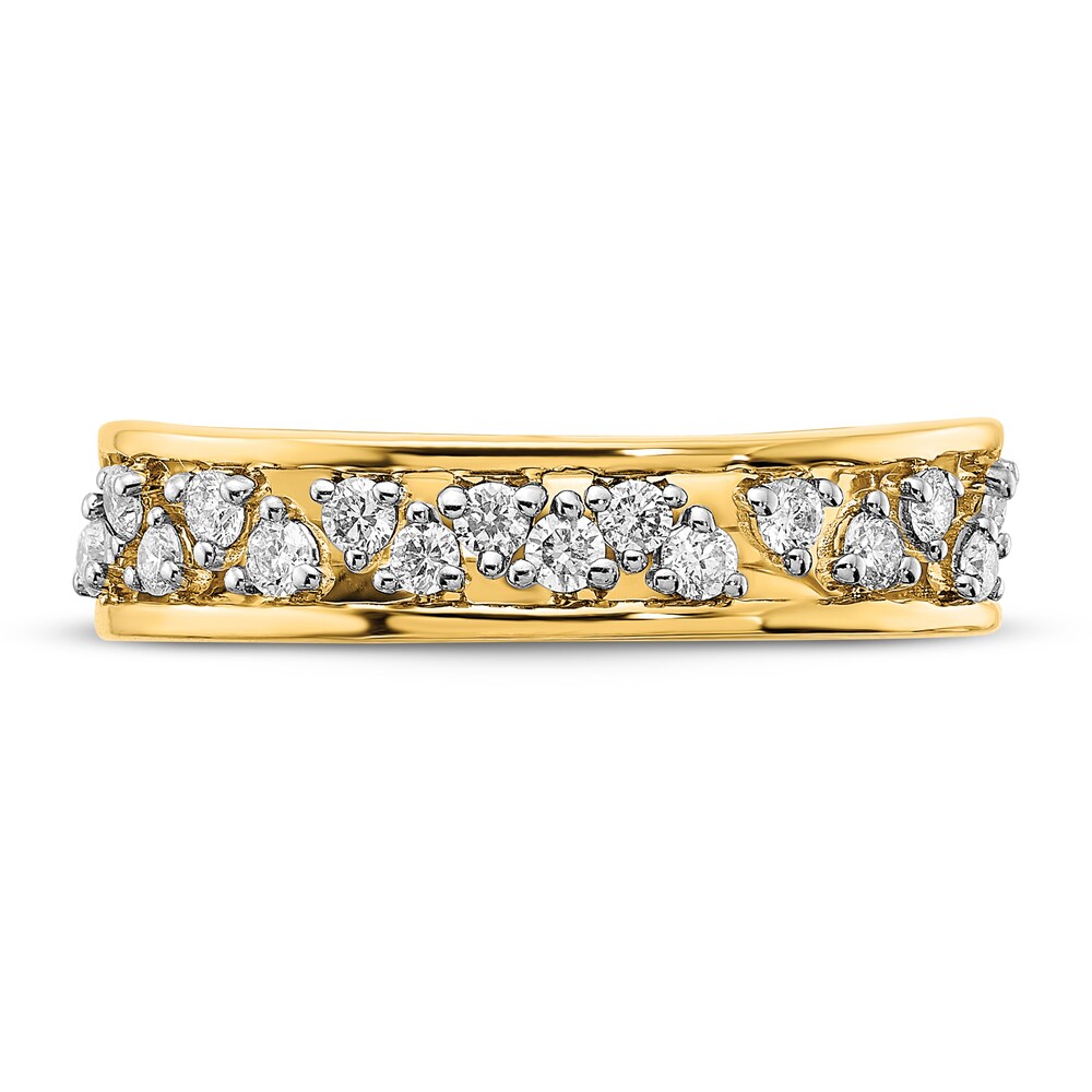 Diamond Open Band 1/3 ct tw Round 14K Yellow Gold fbQdGx5H Diamond Open Band 1/3 ct tw Round 14K Yellow Gold fbQdGx5H