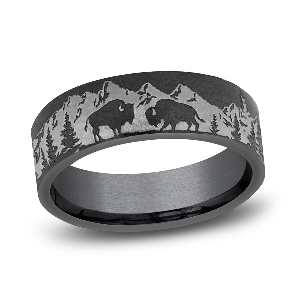 Men's Buffalo Wedding Band Dark Tantalum 7.0mm fjFVw0Pe Men's Buffalo Wedding Band Dark Tantalum 7.0mm fjFVw0Pe