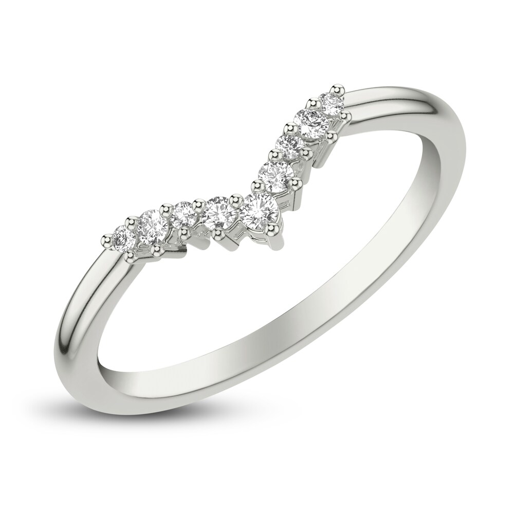 Diamond Chevron Wedding Band 1/10 ct tw Round 14K White Gold fllYdPpO Diamond Chevron Wedding Band 1/10 ct tw Round 14K White Gold fllYdPpO