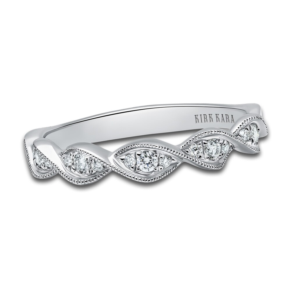 Kirk Kara Diamond Twisted Wedding Band 1/8 ct tw Round Platinum fuRQlhJe Kirk Kara Diamond Twisted Wedding Band 1/8 ct tw Round Platinum fuRQlhJe