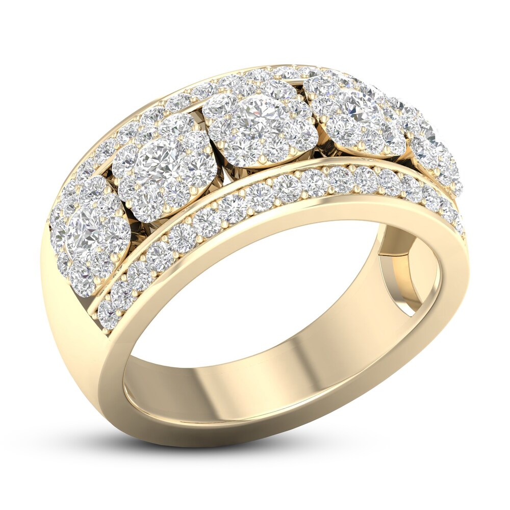 Diamond Anniversary Ring 1-1/2 ct tw 14K Yellow Gold fw6jIvo3 Diamond Anniversary Ring 1-1/2 ct tw 14K Yellow Gold fw6jIvo3