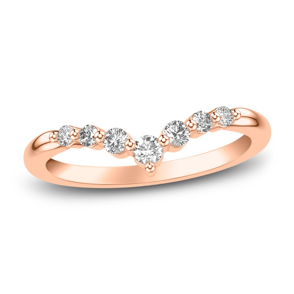 Diamond Chevron Wedding Band 1/4 ct tw Round 14K Rose Gold g1nqYXDx Diamond Chevron Wedding Band 1/4 ct tw Round 14K Rose Gold g1nqYXDx
