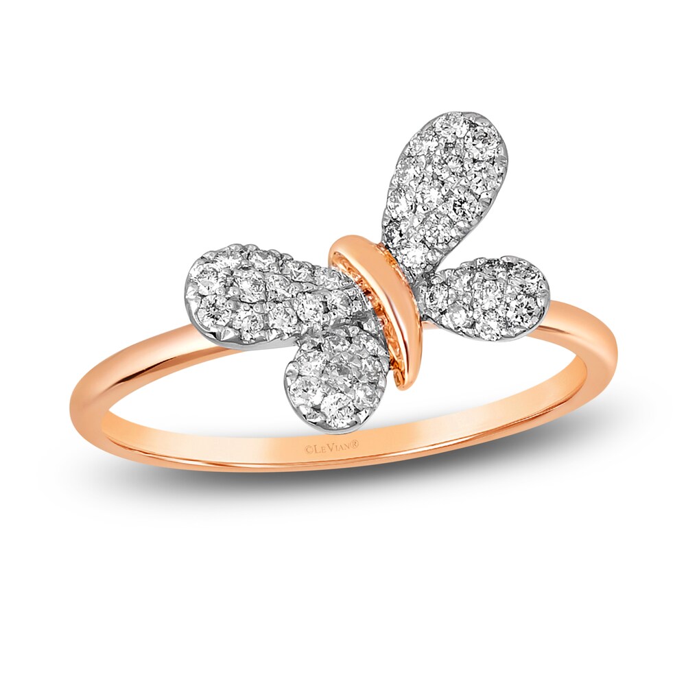 Le Vian Diamond Butterfly Ring 1/4 ct tw Round 14K Strawberry Gold g3kkDRdD Le Vian Diamond Butterfly Ring 1/4 ct tw Round 14K Strawberry Gold g3kkDRdD