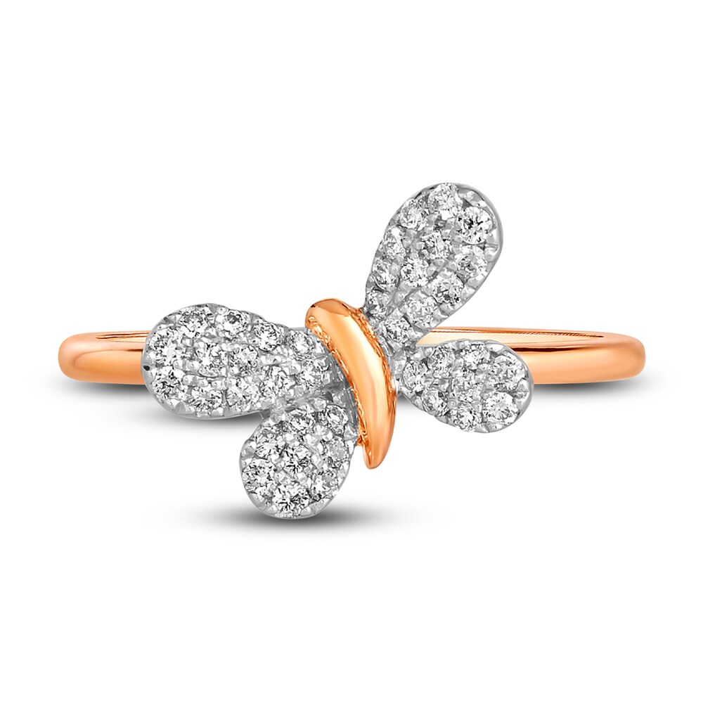 Le Vian Diamond Butterfly Ring 1/4 ct tw Round 14K Strawberry Gold g3kkDRdD Le Vian Diamond Butterfly Ring 1/4 ct tw Round 14K Strawberry Gold g3kkDRdD